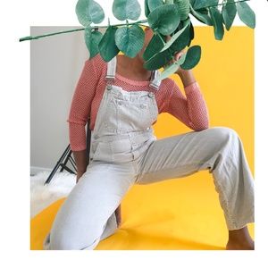 SOLD Vintage 90s Tan Corduroy Overalls